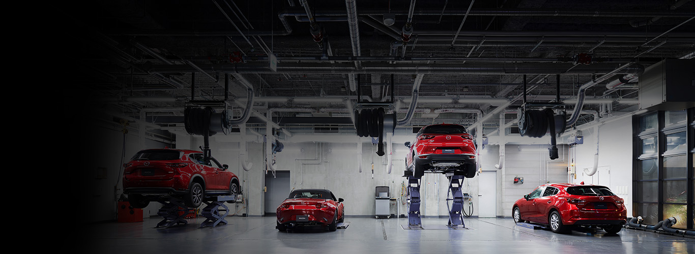 Mazda garage used for vehicle maintenance and training Mazda garage used for vehicle maintenance and training